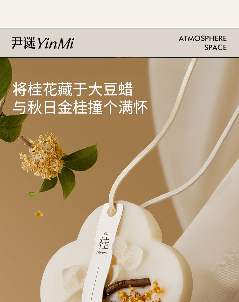 尹谜 香薰蜡片 花开馥桂 桂花满溢 增添秋日的温馨浪漫 新中式车载衣橱香薰挂件