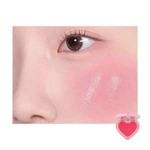 Glowy Cream Blush, #03 Cherry Blossom Cheeks, 0.08 oz【Body-Temp Melting, Dewy Glow】