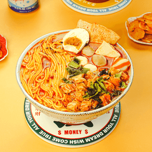 Spicy Mala Traditional Dongbei Hot Pot,Malatang - with Fish Balls, 15oz