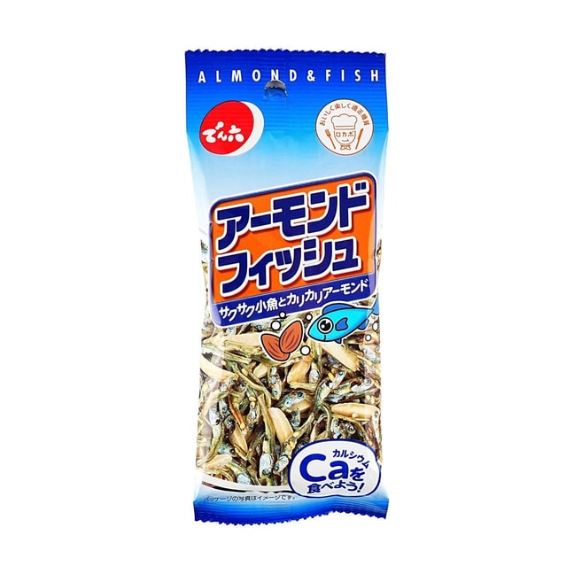 日本DENROKU坛六 杏仁小鱼干混合零食 20g