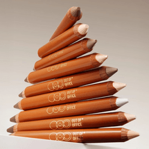 Contour & Highlight Duo Pencil, OOO Dual-Ended Contour Stick, Highlighter & Shade, #01 Light Beige + Ash Gray【HOT】