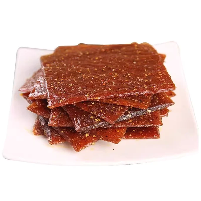 【中国直邮】 茉莉小铺 亚亚泡椒牛板筋辣条重庆特产加厚臭干子麻辣小吃怀旧校园解馋休闲零食 15g*1包