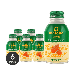 日本ITO EN伊藤园 MATCHA LOVE 抹茶大杏仁拿铁 植物蛋白奶茶饮料 280ml *6【6份超值装】【香浓宇治抹茶碰撞坚果纯香 丝滑低糖轻盈 】