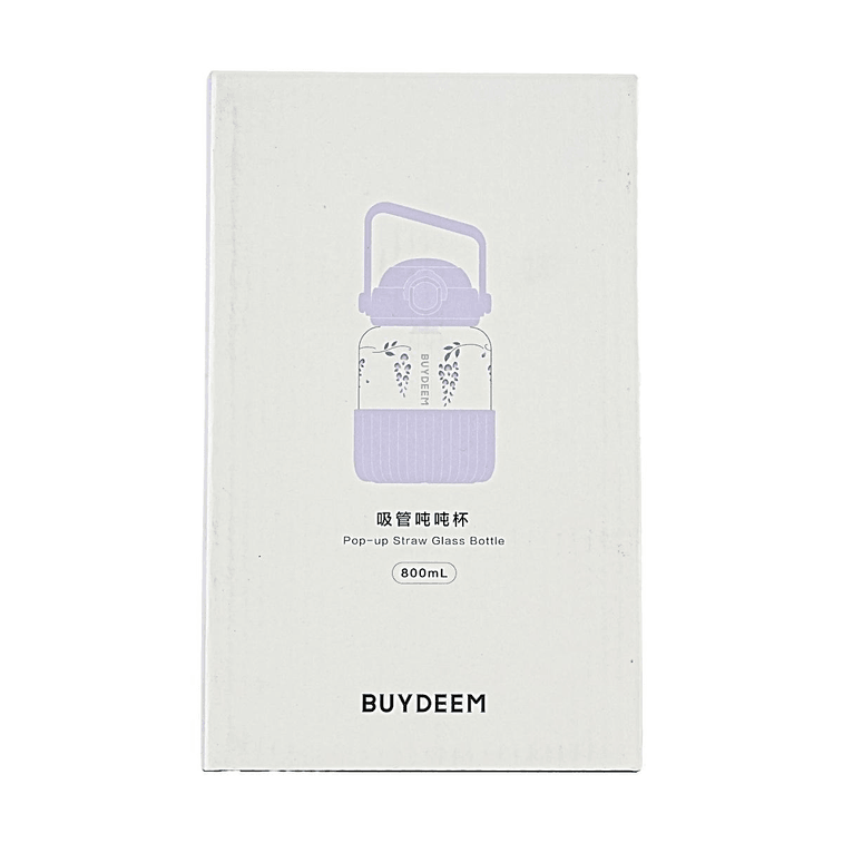 BUYDEEM北鼎 吸管吨吨杯子 便携水杯 800ml 紫藤花 DG78  13