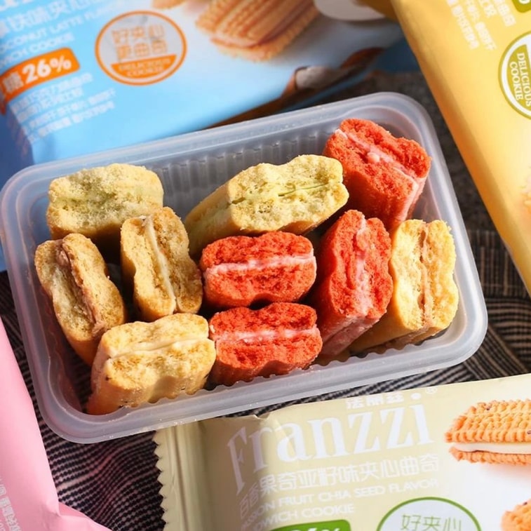 FRANZZI パッションフルーツチアシードサンドクッキー（10枚入り）【低糖クッキー ほんのり甘い新商品】 8