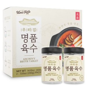 한국김의밥상 우리의 명물 멸치육수정 천연조미료 코인스톡 대형 (200g X 2병)