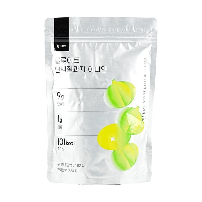 Glutorte Protein Snack  Onion,Low Sugar Low Calories, 1.05 oz