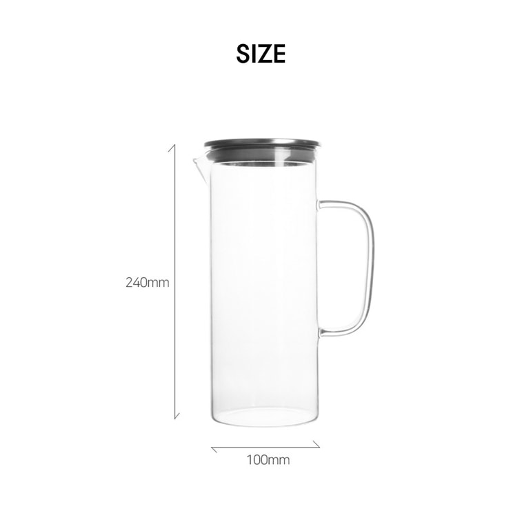韩国ARTWARE 耐热高硼硅玻璃水壶水瓶 凉水壶 1300ml 3