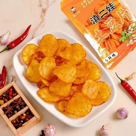 滇二娃 土豆片 原切马铃薯片 香辣味 80g【农科院研发】【云南特产】