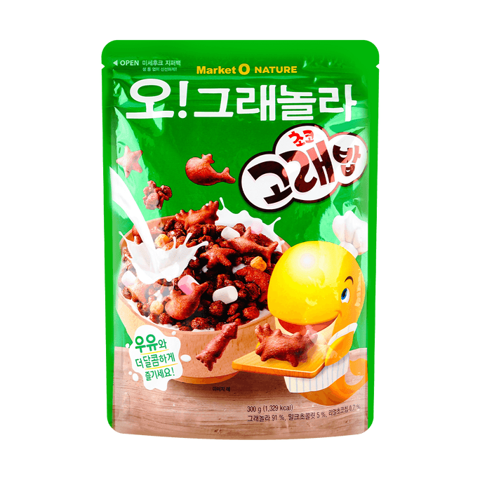 【MINO 宋妟浩同款】韩国ORION好丽友MARKET 好多鱼 巧克力麦片  300g