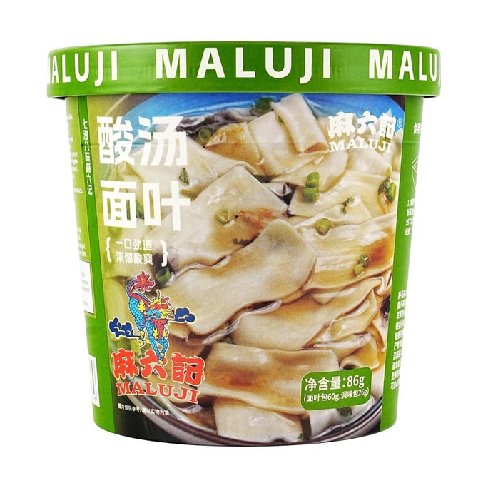 麻六记 酸汤面叶 非油炸泡面片 出口版 86g
