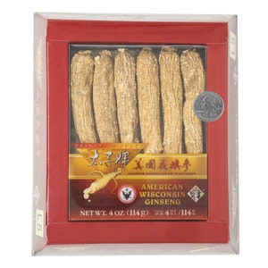  美國 太子牌 威斯康星州花旗參 官方認證 銷售冠軍 40年老品牌【早秋滋補】【送禮佳品】 4oz 114g-年底送禮推薦 高級禮物 聖誕節 感恩節