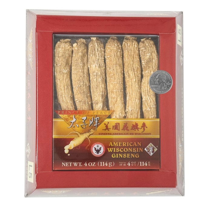 American Wisconsin Ginseng GBW Certified Ginseng Gift Box 4oz 114g No.1 Selling Brand in USA【Early Autumn Nourishment】