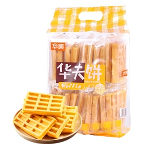Original Waffle Breakfast Cake Bread Web Red Snacks Nutrition Pastry Heart Instant 216g/ bag