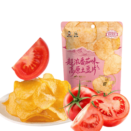 【Yunnan Specialty Limited Flavor】Super Rich Tomato Flavor Highland Potato Chips, Academy Of Agricultural Sciences Potato Chips, Casual Snack For Leisure 75g 1pack