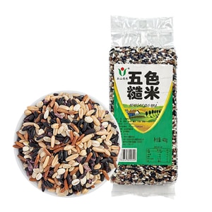 Organic Five-Color Mixed Brown Rice 400g – red rice, black rice, glutinous rice, brown rice & purple rice. Low fat, high satiety. Great for weight management & healthy daily meals.