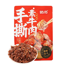 皓浩 手撕素牛肉 辣條 辣味 158g【香酥麻辣超好吃!!】