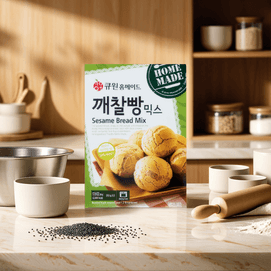 韩国QONE 麻薯预拌粉 黑芝麻面包粉 500g