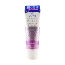 日本LION狮王 珍珠酵素牙膏 亮白固齿 花香薄荷味 130g