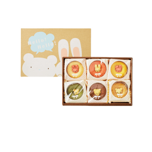 【日本直邮】 TOKYO 国产小麦粉使用 可爱小动物造型 甜甜圈蛋糕  6个装