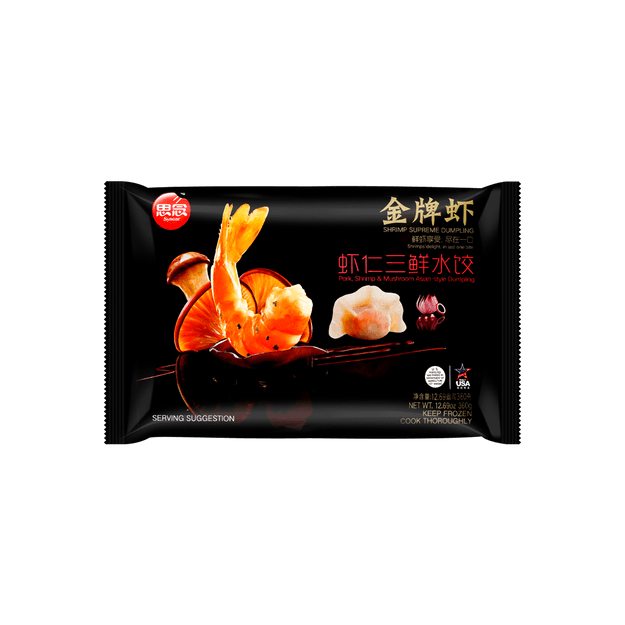 【冷冻】思念 金牌虾 虾仁三鲜 水饺 360g