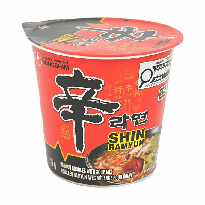 韩国NONGSHIM农心 SHIN辛拉面 经典系列 杯装 75g【aespa同款】