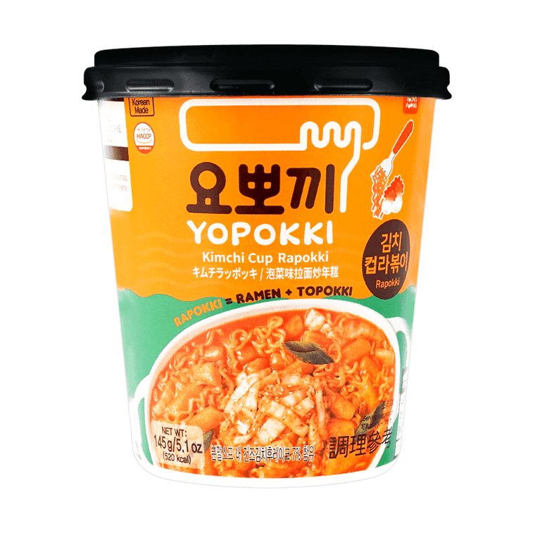 韩国YOPOKKI 拉面+炒年糕 泡菜口味 145g【糯糯年糕 Q弹拉面】 3