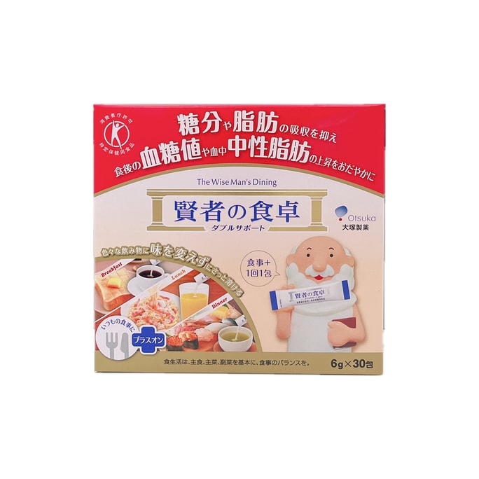 Otsuka Sage's Food Zhuo effectively inhibits the absorption of sugar and fat 6g*30 packs