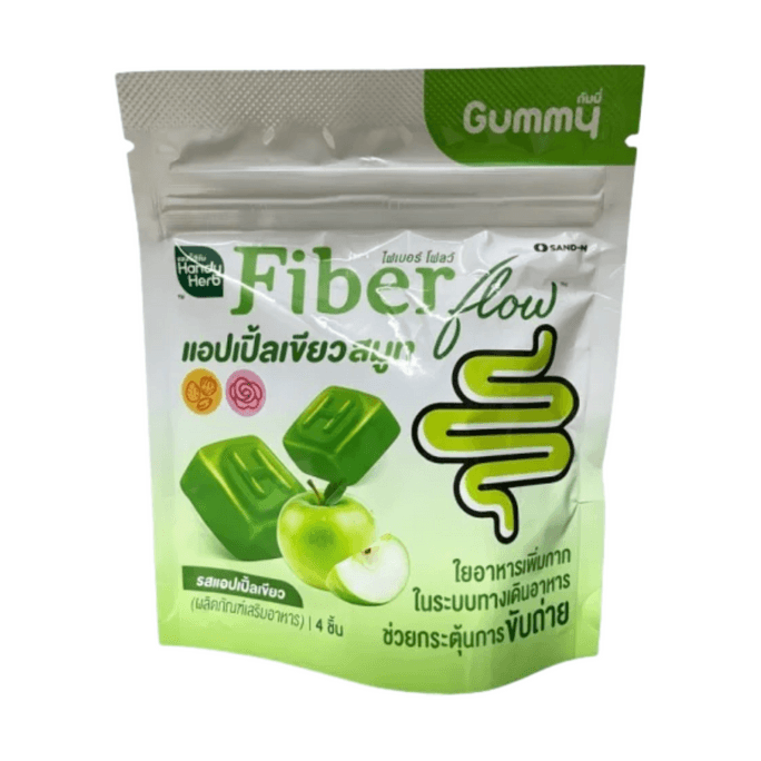 泰國 漢迪草本 青蘋果酵素軟糖 膳食纖維酵素 便秘通便 一包【4粒】24g