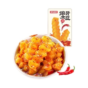 Wei Dao She Zu Crinkle-Cut Spicy Potato Snacks (BBQ & Cumin Flavor) – 160g, Crispy Hunan Street Food Style