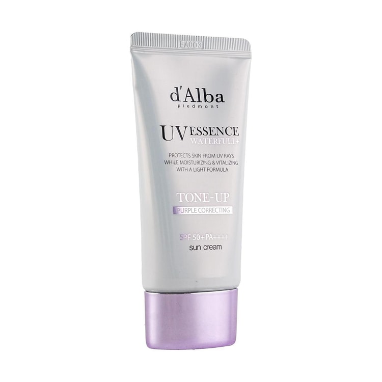 d'Alba UV Essence Waterfull+ Sunscreen, Purple Correcting Tone-Up