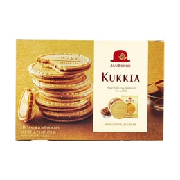 日本AKAIBOHSHI红帽子 奶油夹心华夫饼干 巧克力味 10枚 78g