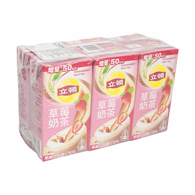 日本立頓 草莓牛奶飲品 300ml*6【濃郁果香】【絲滑口感】