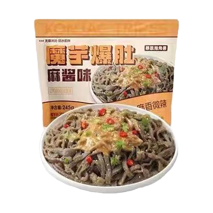 Spicy konjac noodles Sesame paste flavor 220g [Chewy, crisp and tender]