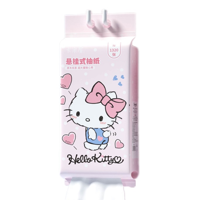 [중국 직배송] FOXTAIL 산리오 패밀리 행잉백 티슈 페이퍼 1320매 4겹 두꺼운 화장지 - 파차독 丨 * 예상 도착 시간 3~4주