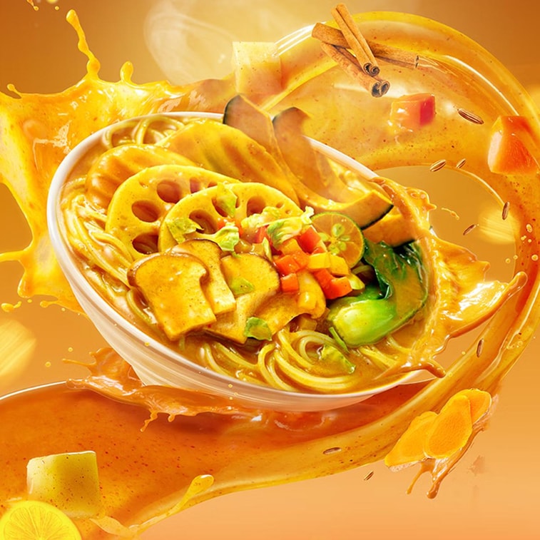 食族人 辣咖哩米線 300g【綿密醇厚 爽脆蔬菜 香辣濃醇】【亞米獨家】 5