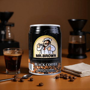 MR BROWN Black Coffee, 8.1 fl oz