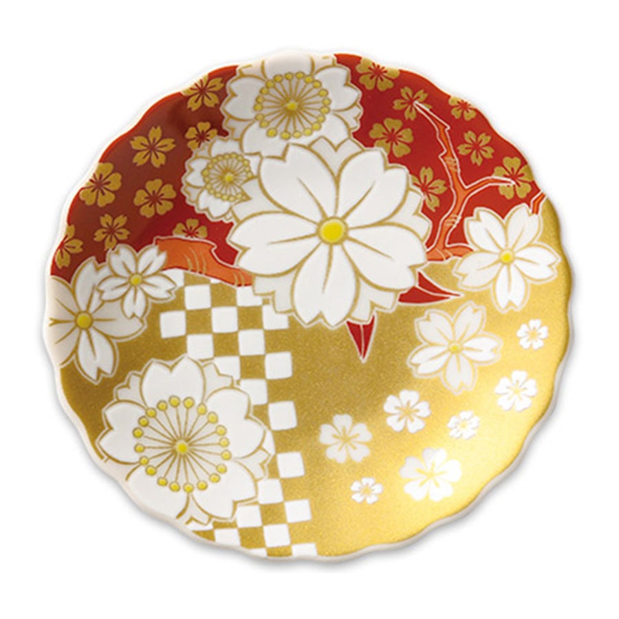【日本直郵】 日本 lupicia 綠碧茶園 日式陶藝茶盤 直徑105mm*高20mm 1 個