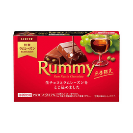 【日本直邮】 日本 日本乐天 LOTTE 兰米巧克力酒心巧克力 3枚