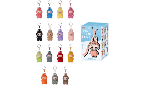 たくわん様 LABUBU 4個セット POP MART Labubu V4 The Monsters Pin For Love Alphabet Plush