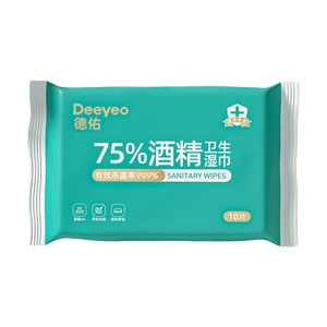 德佑 75%酒精湿巾 便携小包装 10抽