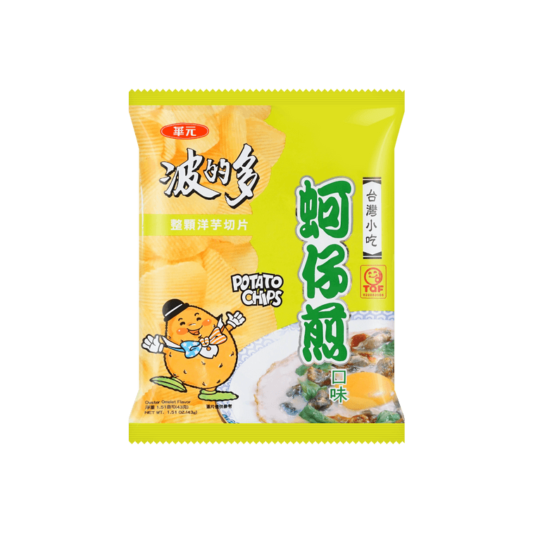 台湾华元 波的多洋芋片  蚵仔煎口味 34g 8