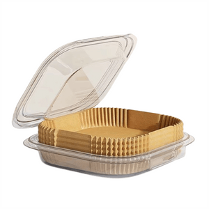 【中国直邮】 优勤 空气炸锅专用纸烤箱吸油垫纸家用食物锡纸碗电炸锅方形烘焙硅油纸50张/盒