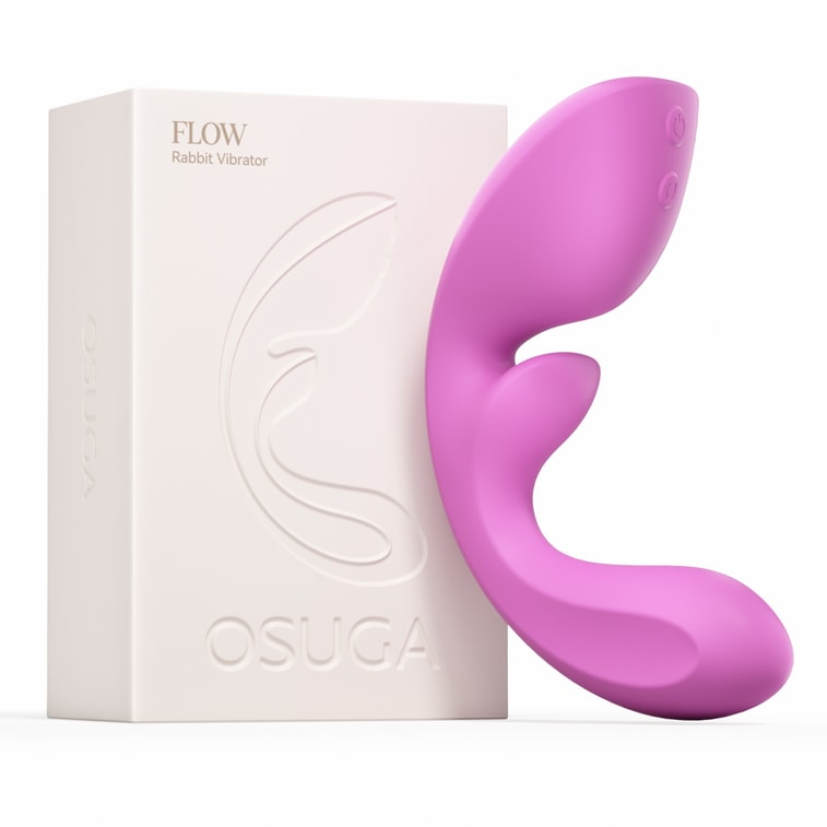 OSUGA™ FLOW Clit & G-Spot & Urethra Triple Stimulation Vibrator, Adult Sex Toy for Women (Pink) 4