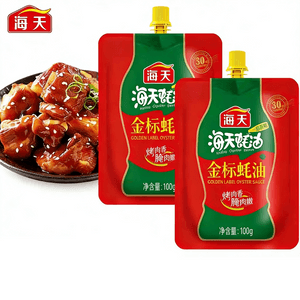 Gold Label Oyster Sauce 1 pack 100g, enhances umami, improves flavour, kitchen seasoning