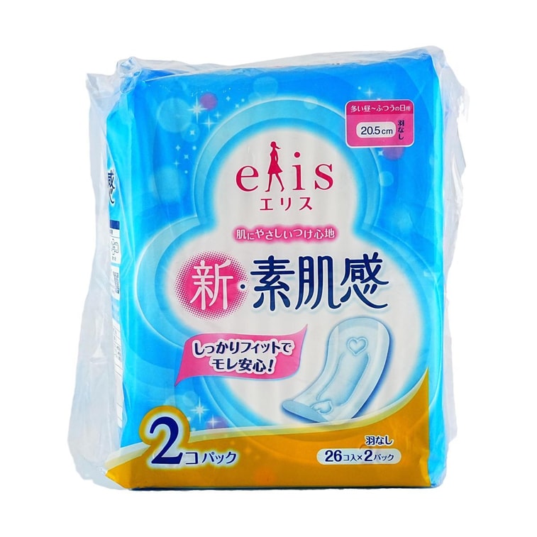 SHIN-SUHADAKAN Feminine Period Pads Overnight With Wings, 11.4 inch 9pc 2 Pack set 8