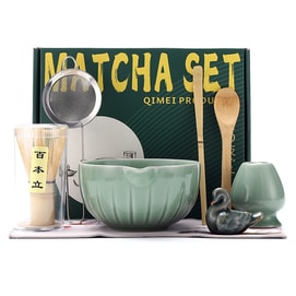 Matcha set 1 tea spoon 1 egg beater 1 tea bowl 1 tea sieve Perfect set