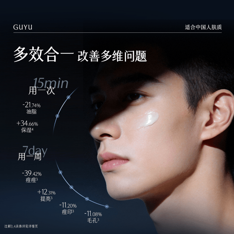 穀雨 【淘寶TOP1男士乳液熱銷榜】男士多效合一精華乳液 【補水保濕須後乳】調理水油 改善粗糙【國人男士專研】保濕補水 緊緻 祛痘控油 春夏季修護 面霜 潤膚乳 60ml 3