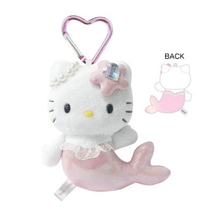 【日本直送】日本 SANRIO サンリオ ドリームマーメイドシリーズ ハートバックル ぬいぐるみペンダント ピンク [ハローキティ]