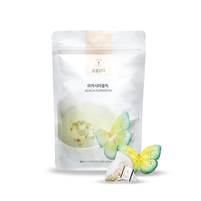 KKOKDAM Premium Korean Tea Acacia Butterfly Flower Teabag 10pc